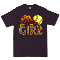Plum Love My Girl Softball Premium Tee - LillyAllenDesigns