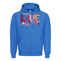 True Royal love nurse valentines day Zipper Hoodie - MaliasSmallBusiness