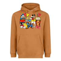 Meerkat cartoon characters coffee cups Heavyweight Hoodie - Zillion Design Studio