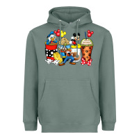 Sage cartoon characters coffee cups Heavyweight Hoodie - Zillion Design Studio