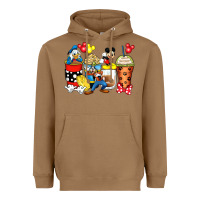 Toasted Coconut cartoon characters coffee cups Heavyweight Hoodie - Zillion Design Studio