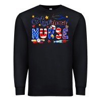 Black American Nurse Premium Sweatshirt - Neo Western