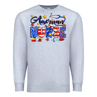 Heather Grey American Nurse Premium Sweatshirt - Neo Western