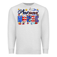 Oatmeal Heather American Nurse Premium Sweatshirt - Neo Western