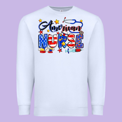 American Nurse Premium Sweatshirt Designed By Neo Western