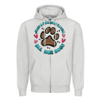 Just A Girl Who Loves All Her Dogs Zipper Hoodie | Teevron