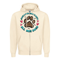 Sandshell just a girl who loves all her dogs Zipper Hoodie - MaliasSmallBusiness