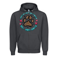 Smoke just a girl who loves all her dogs Zipper Hoodie - MaliasSmallBusiness