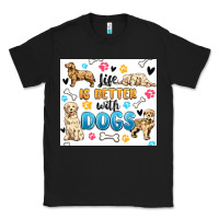 Black life is better with dogs Classic Tee - MaliasSmallBusiness