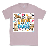 Lilac life is better with dogs Classic Tee - MaliasSmallBusiness