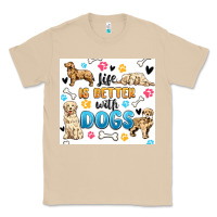 Mushroom life is better with dogs Classic Tee - MaliasSmallBusiness