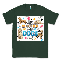 Sports Green life is better with dogs Classic Tee - MaliasSmallBusiness
