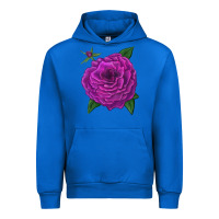 Cobalt Celestial Rose Urban Hoodie - LillyAllenDesigns