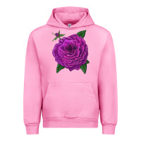 Fuchsia Pink Celestial Rose Urban Hoodie - LillyAllenDesigns
