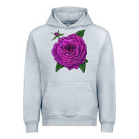 Heather Grey Celestial Rose Urban Hoodie - LillyAllenDesigns