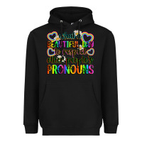 Black what a beautiful day to respect other people's pro Heavyweight Hoodie - Zillion Design Studio