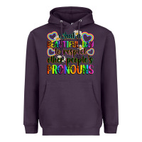 Plum what a beautiful day to respect other people's pro Heavyweight Hoodie - Zillion Design Studio