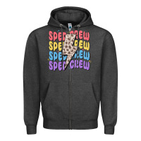 Charcoal Heather sped crew Zipper Hoodie - MaliasSmallBusiness