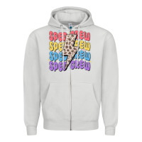 Dove Grey sped crew Zipper Hoodie - MaliasSmallBusiness
