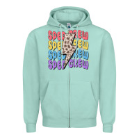 Seafoam sped crew Zipper Hoodie - MaliasSmallBusiness