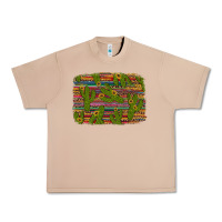 Burro cinco de mayo sunflower and cactus background Urban Heavy Tee - Artiststas