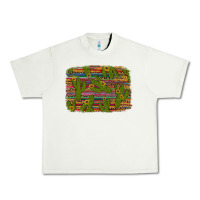 Pistachio cinco de mayo sunflower and cactus background Urban Heavy Tee - Artiststas