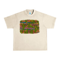 Sandshell cinco de mayo sunflower and cactus background Urban Heavy Tee - Artiststas