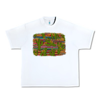 White cinco de mayo sunflower and cactus background Urban Heavy Tee - Artiststas