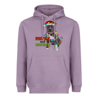 Lavender merry and bright pitbull Heavyweight Hoodie - RanaPortraitStore
