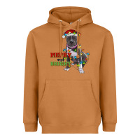 Meerkat merry and bright pitbull Heavyweight Hoodie - RanaPortraitStore