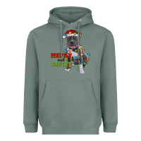 Sage merry and bright pitbull Heavyweight Hoodie - RanaPortraitStore