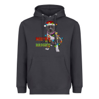 Smoke merry and bright pitbull Heavyweight Hoodie - RanaPortraitStore