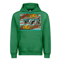 Emerald western cow serape leopard sunflowers mousepad Urban Hoodie - BarkalooDesign