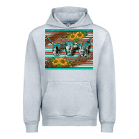 Heather Grey western cow serape leopard sunflowers mousepad Urban Hoodie - BarkalooDesign
