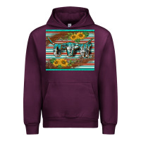 Mauve Wine western cow serape leopard sunflowers mousepad Urban Hoodie - BarkalooDesign