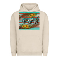Pigment French Oak western cow serape leopard sunflowers mousepad Urban Hoodie - BarkalooDesign