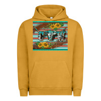 Pigment Peanut Butter western cow serape leopard sunflowers mousepad Urban Hoodie - BarkalooDesign