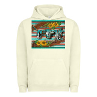 Pigment Pistachio western cow serape leopard sunflowers mousepad Urban Hoodie - BarkalooDesign
