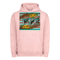 Pigment Salmon western cow serape leopard sunflowers mousepad Urban Hoodie - BarkalooDesign