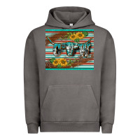 Pigment Tornado western cow serape leopard sunflowers mousepad Urban Hoodie - BarkalooDesign