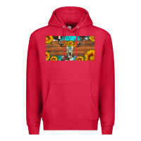 Cardinal longhorn bull skull license plate Premium Hoodie - Artiststas