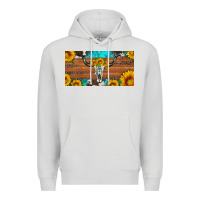 Dove Grey longhorn bull skull license plate Premium Hoodie - Artiststas