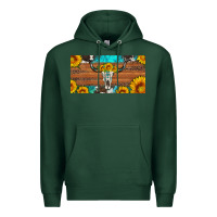 Sports Green longhorn bull skull license plate Premium Hoodie - Artiststas