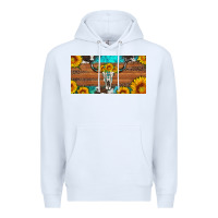 White longhorn bull skull license plate Premium Hoodie - Artiststas