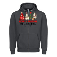 Smoke merry christmas let s play ball baseball Zipper Hoodie - MaliasSmallBusiness