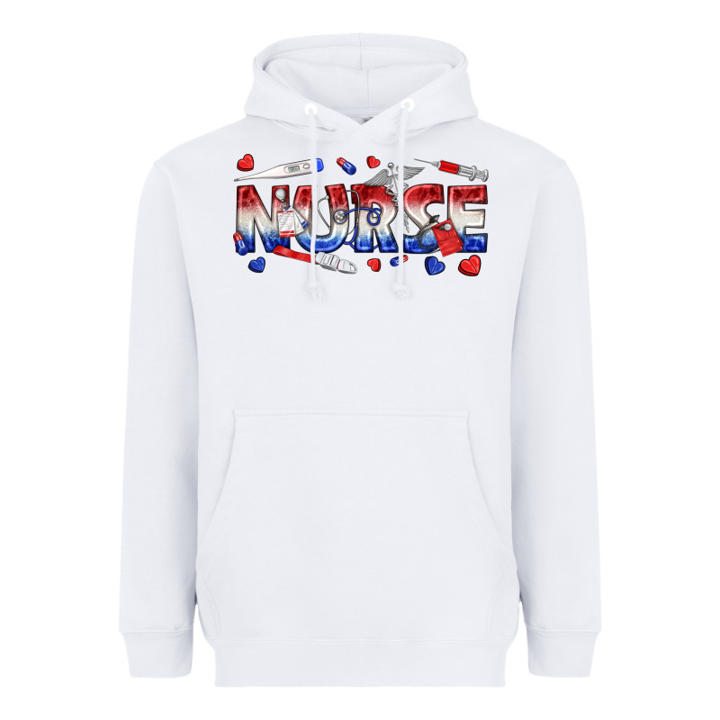 American Nurse Heavyweight Hoodie by texasbilliewilder | Teevron