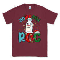 Burgundy jingle bell roc Classic Tee - MaliasSmallBusiness