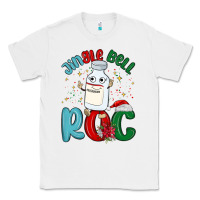White jingle bell roc Classic Tee - MaliasSmallBusiness