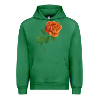 Emerald Burst Of Joy Rose Urban Hoodie - LillyAllenDesigns