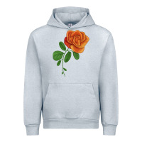 Heather Grey Burst Of Joy Rose Urban Hoodie - LillyAllenDesigns